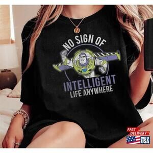 Pixar Toy Story Buzz Lightyear Intelligent Life Disney 2023 Tshirt Classic